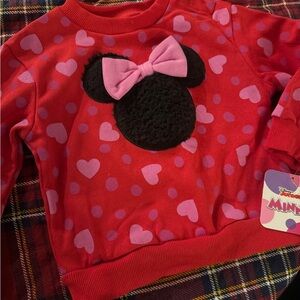 NWT Minnie Mouse Toddler Disney Pullover